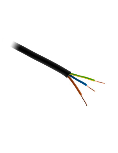 Câble d'alimentation électrique U1000R2V 3G6 Noir - 100m