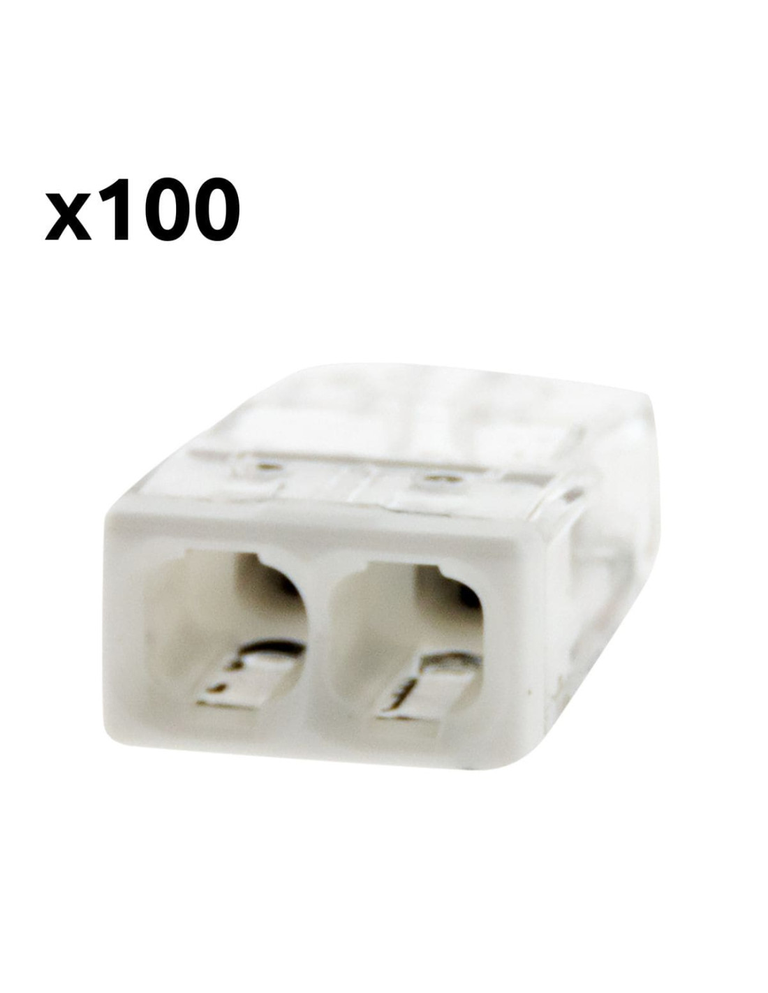 Lot de 10 connecteurs 2 fils rigides/1 fil souple