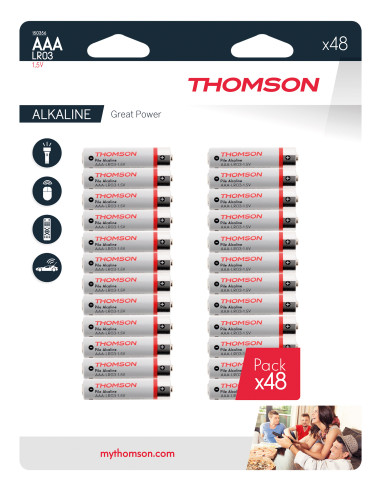 Lot de 48 piles AAA LR03 - Thomson