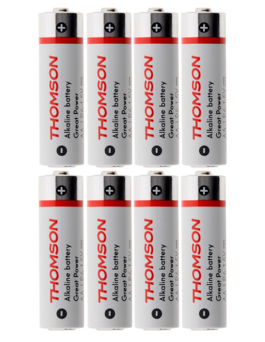 Pack 8 piles alcalines LR06 AA 1,5 V - Thomson