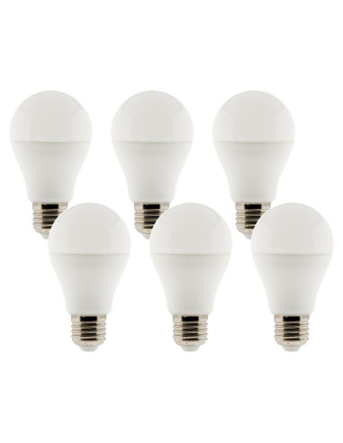 Pack de 6 ampoules LED 6,6W E27 Standard