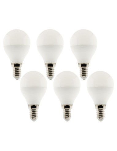 Pack de 6 ampoules LED 4,2W E14 Sphérique