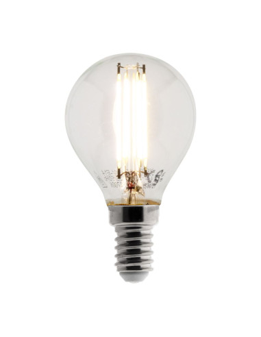 Ampoule Déco filament LED Sphérique 4W E14 470lm 2700K (blanc chaud)