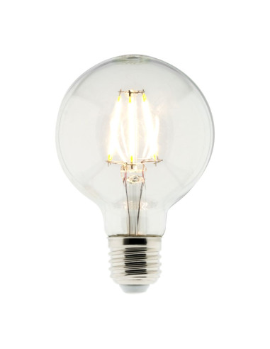 Ampoule déco filaments LED E27 - 6W - Blanc chaud - 600 Lumen - 2700K - A++ - Zenitech