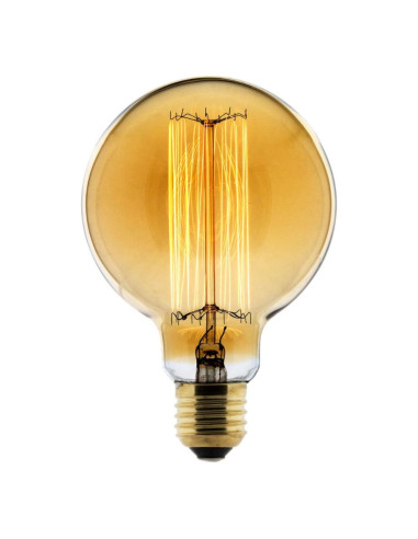 Ampoule Déco filament carbone Globe Ø95 25W E27 2700K (blanc chaud)