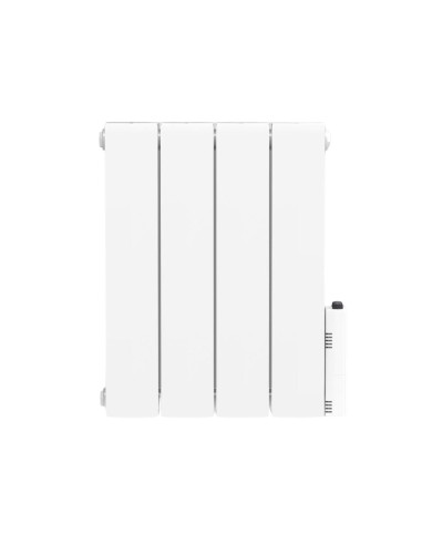 Radiateur électrique fixe 1000W - Connecté Wi-Fi - Fluide Caloporteur - Thermostat programmable - Blanc - Bloom Heatzy