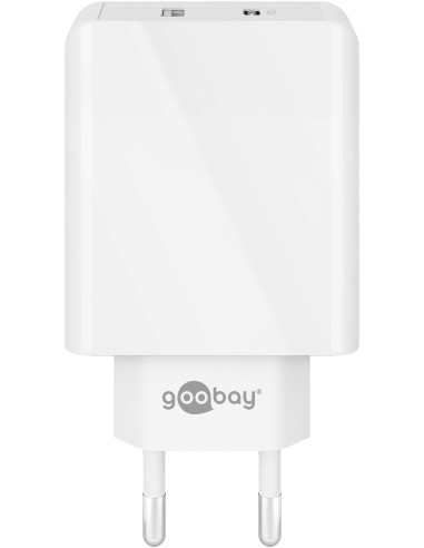 Double chargeur rapide USB QC3.0 28W Blanc