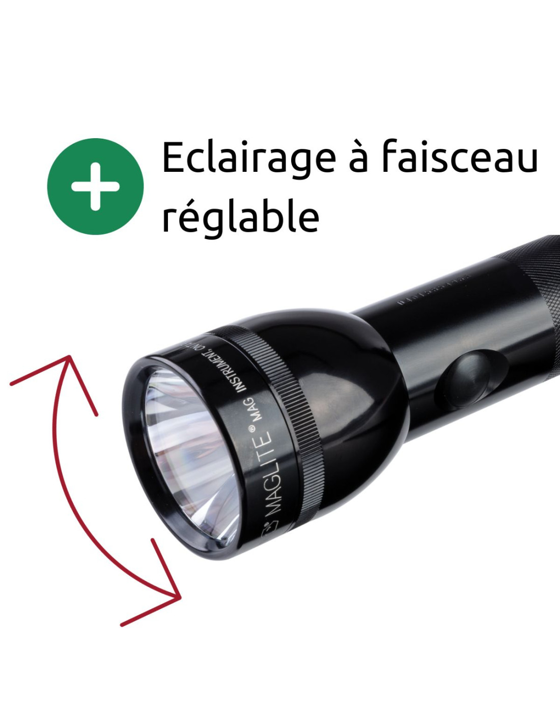 Lampe torche 1 watt à piles 6x16cm - Provence Outillage